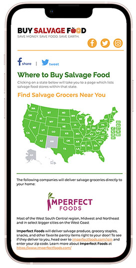 Salvage Food Mobile Search